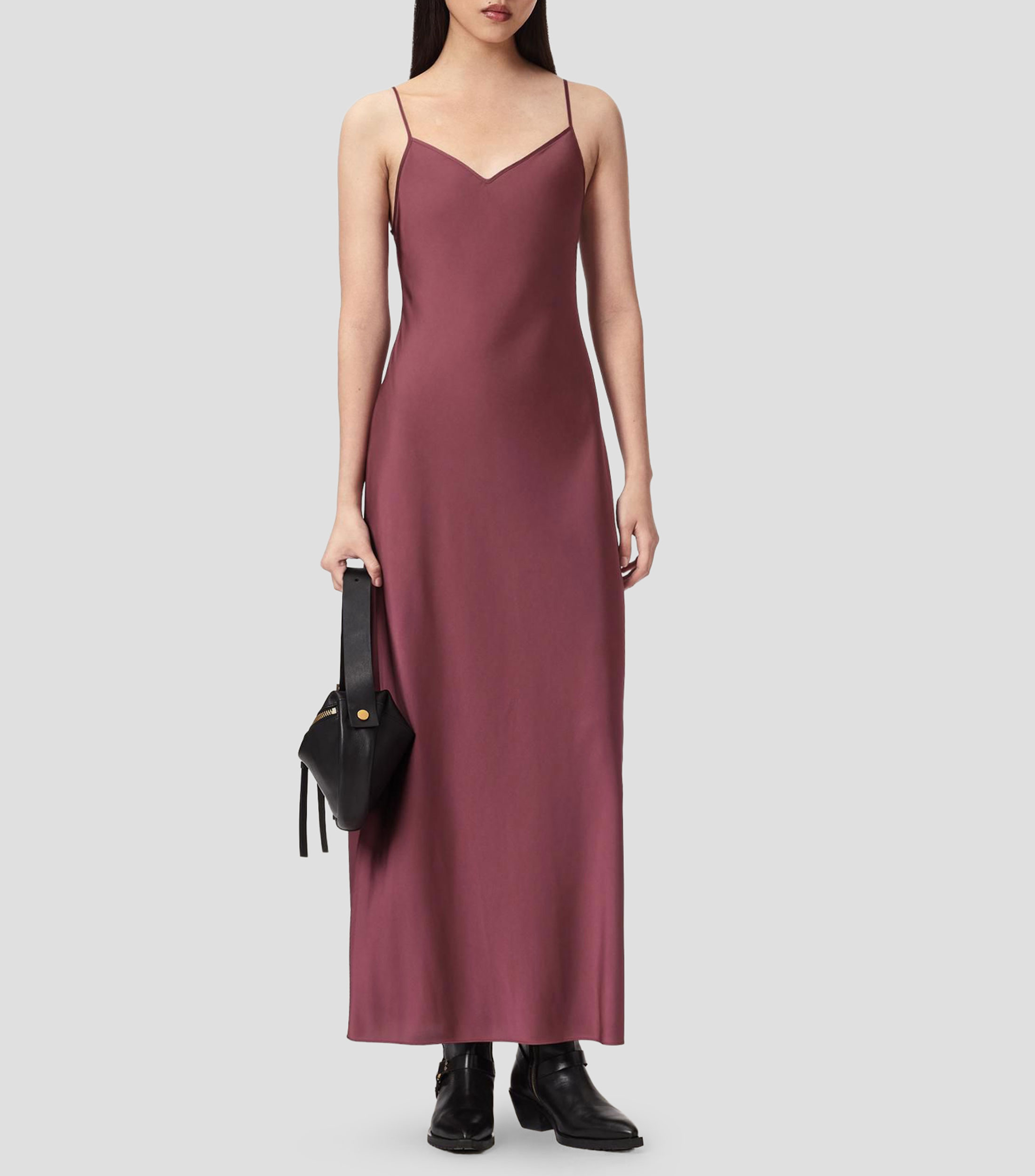 Vestido largo liso Bryony Mujer